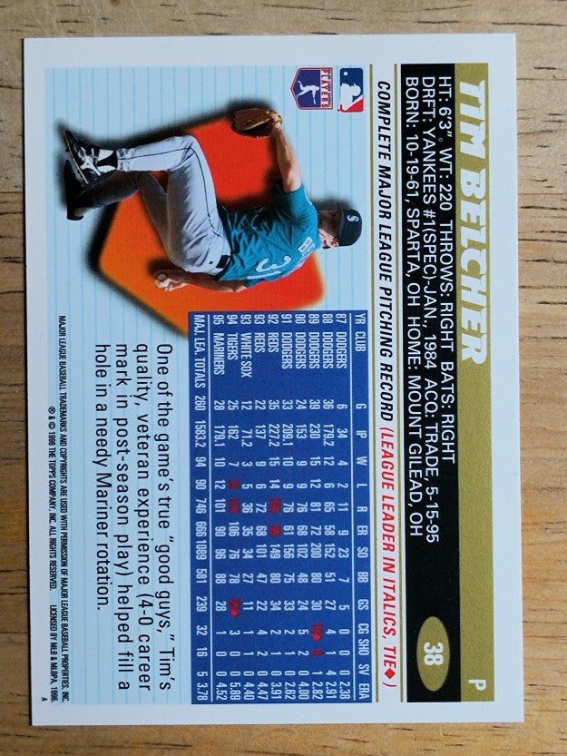 1996 Topps #38 Tim Belcher