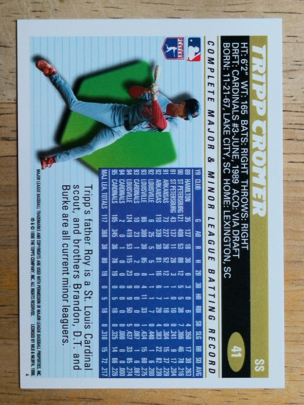 1996 Topps #41 Tripp Cromer