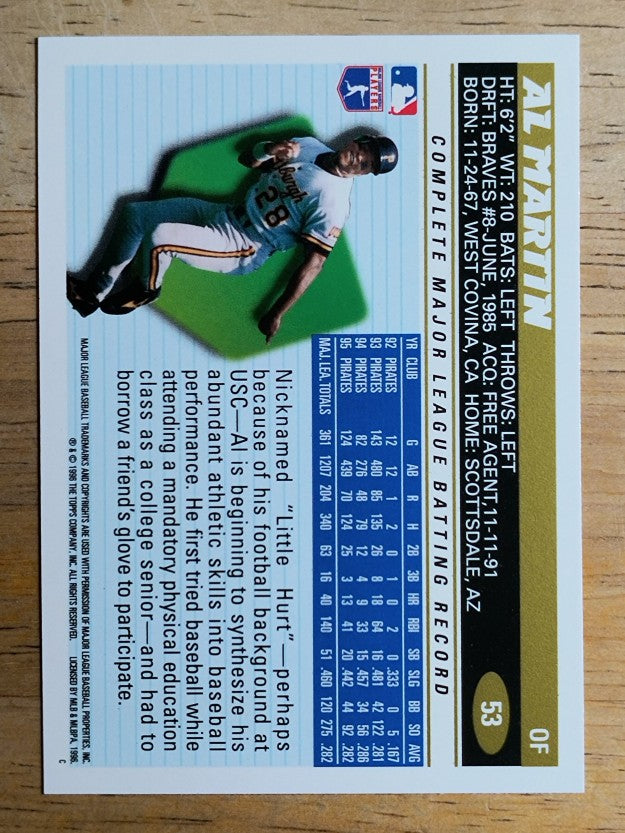 1996 Topps #53 Al Martin