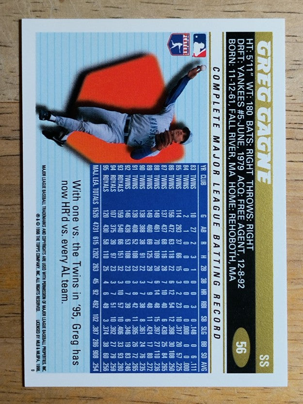 1996 Topps #56 Greg Gagne