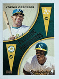 2013 Topps Update Franchise Forerunners #9 Rickey Henderson/Yoenis Cespedes