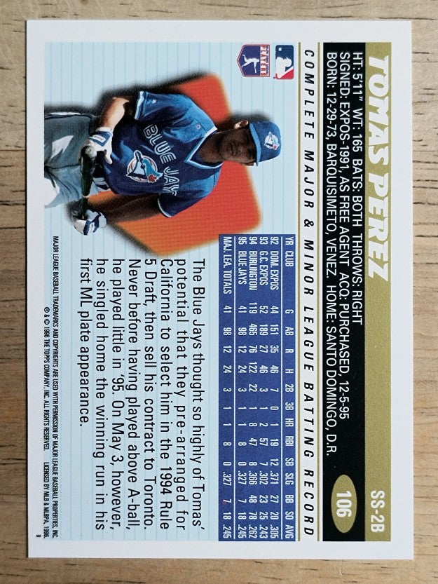 1996 Topps #106 Tomas Perez
