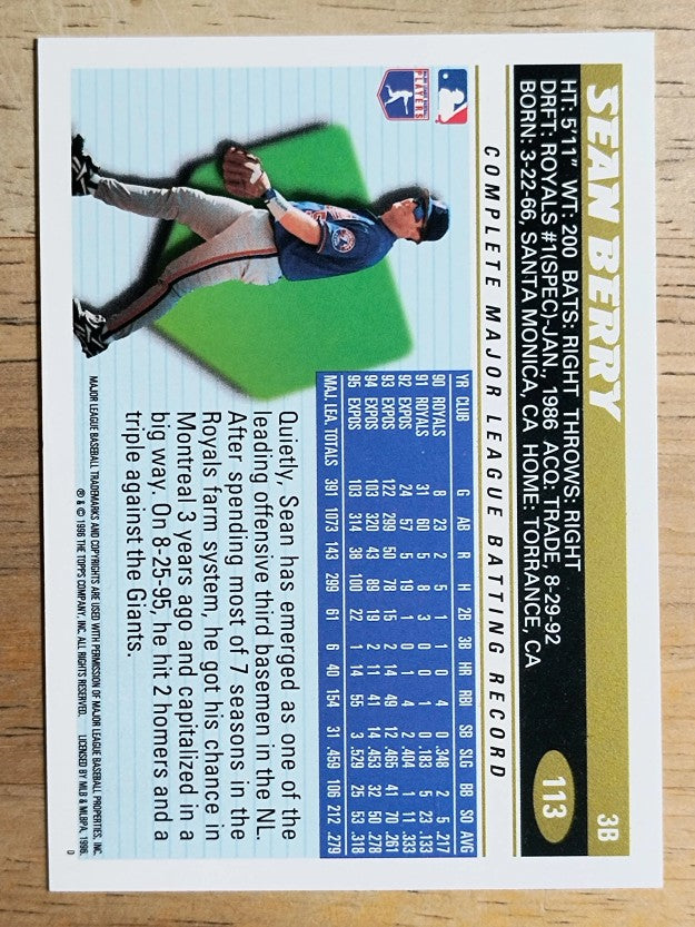 1996 Topps #113 Sean Berry