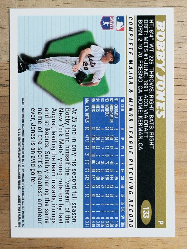 1996 Topps #133 Bobby Jones