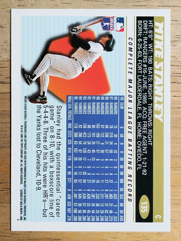 1996 Topps #135 Mike Stanley