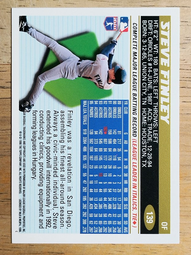 1996 Topps #139 Steve Finley