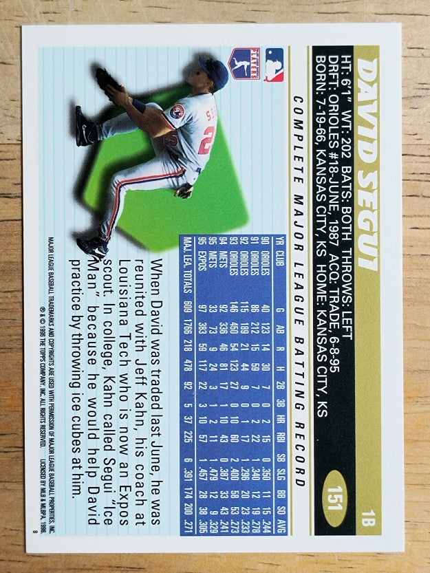 1996 Topps #151 David Segui