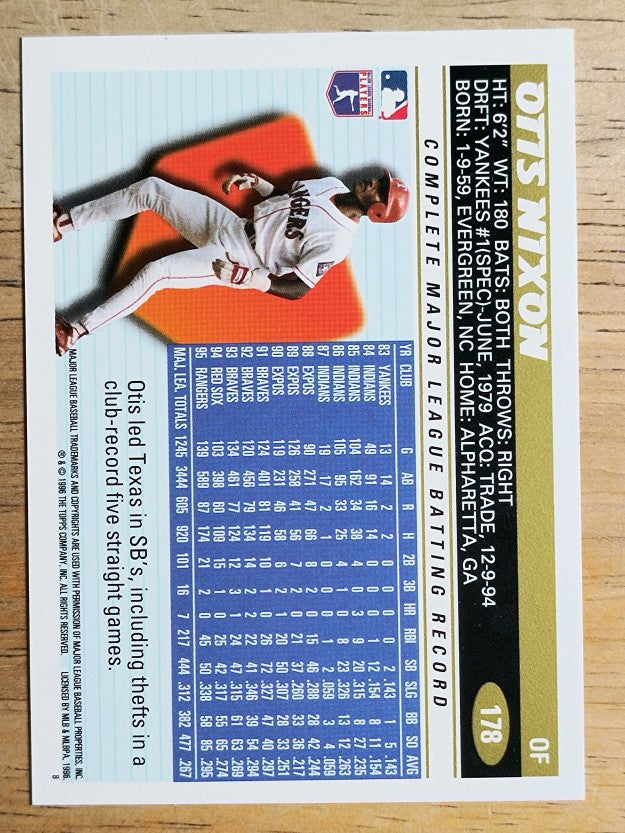 1996 Topps #178 Otis Nixon