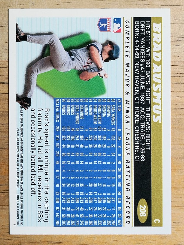 1996 Topps #208 Brad Ausmus