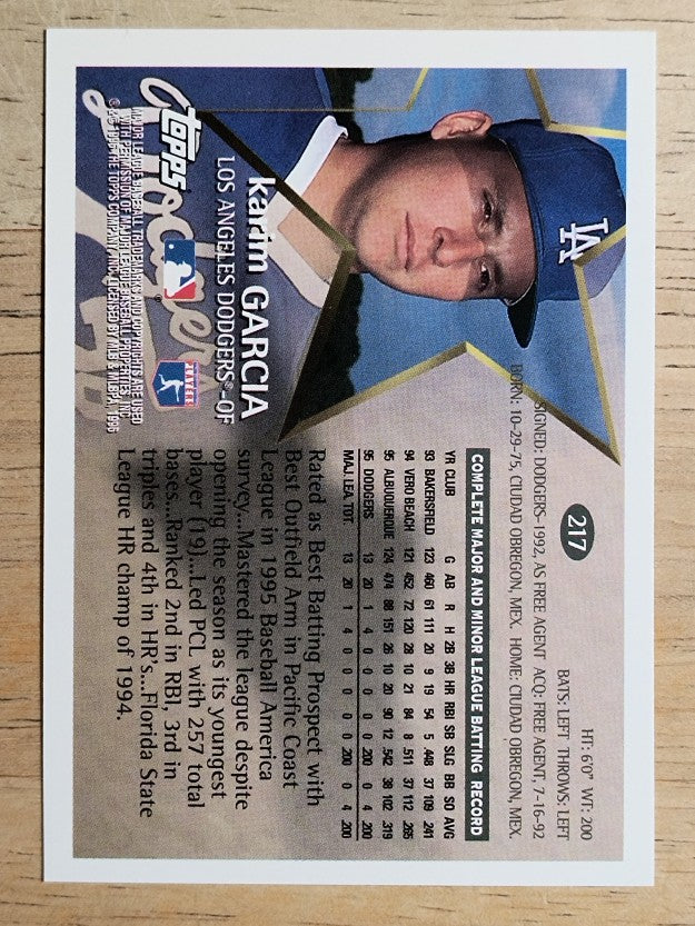 1996 Topps #217 Karim Garcia