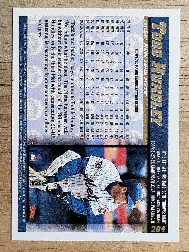 1998 Topps #294 Todd Hundley
