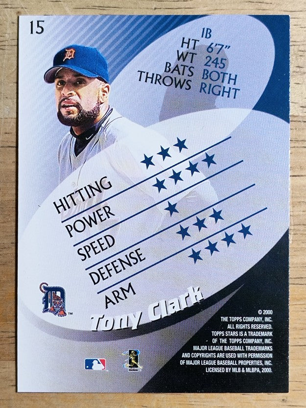 2000 Topps Stars #15 Tony Clark