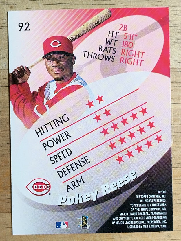 2000 Topps Stars #92 Pokey Reese