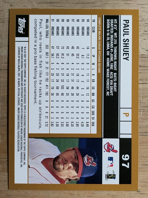 2002 Topps #97 Paul Shuey