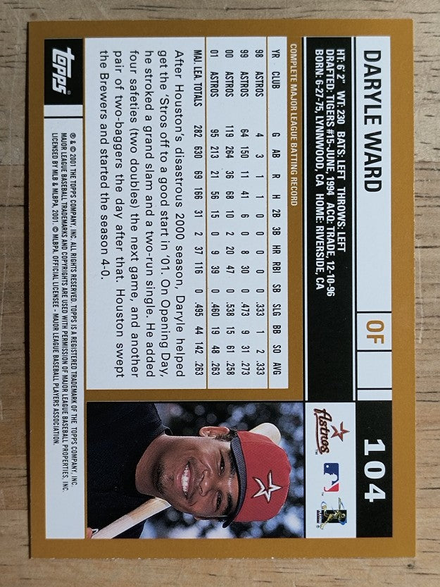 2002 Topps #104 Daryle Ward