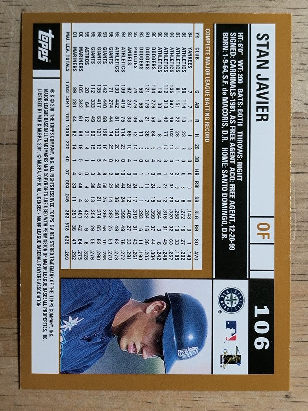 2002 Topps #106 Stan Javier