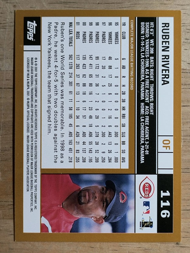 2002 Topps #116 Ruben Rivera