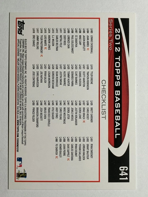 2012 Topps #641 Derek Jeter RB