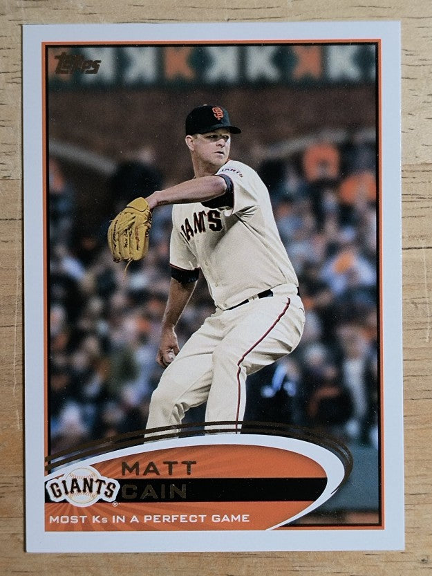 2012 Topps Update #US211 Matt Cain