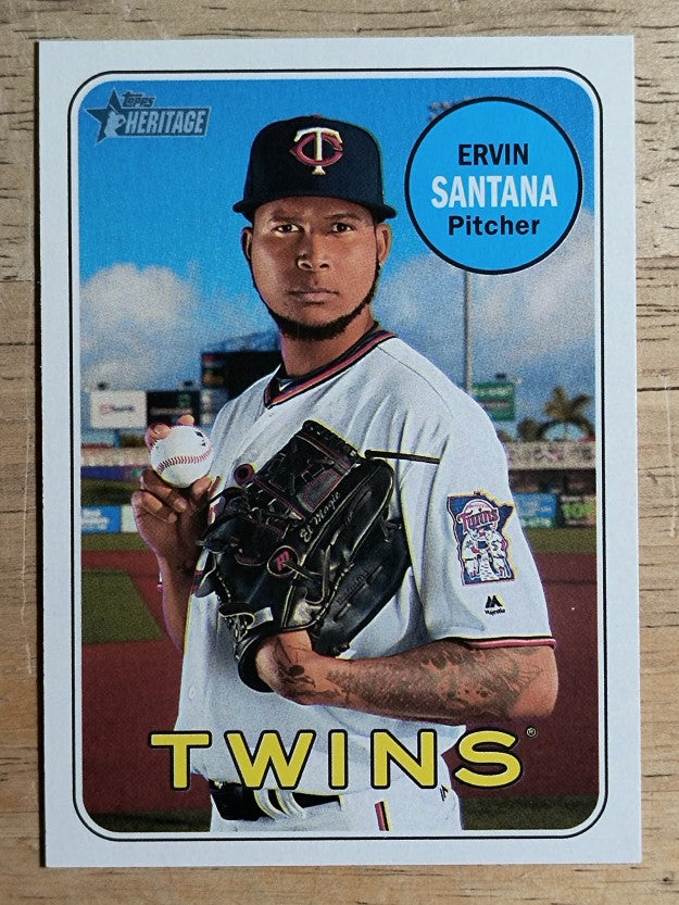 2018 Topps Heritage #213 Ervin Santana