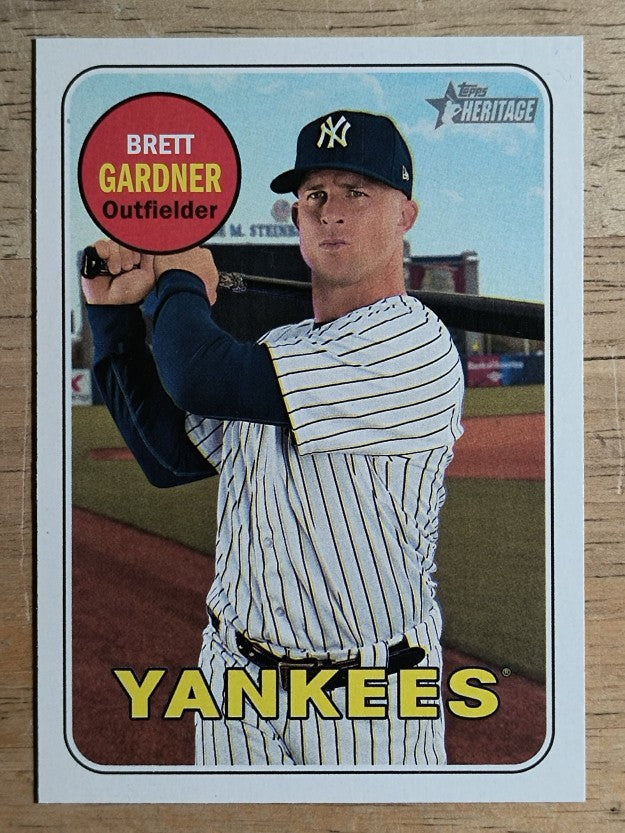 2018 Topps Heritage #215 Brett Gardner
