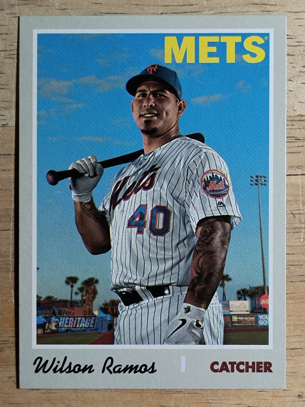 2019 Topps Heritage #558 Wilson Ramos