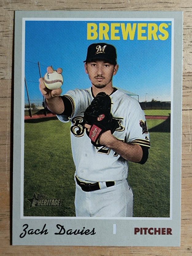 2019 Topps Heritage #581 Zach Davies