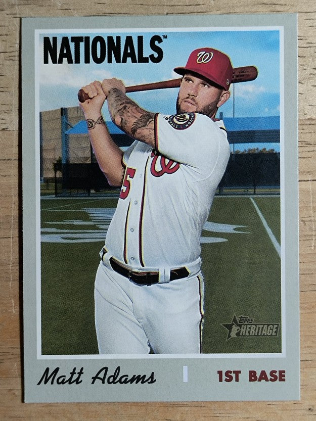 2019 Topps Heritage #618 Matt Adams