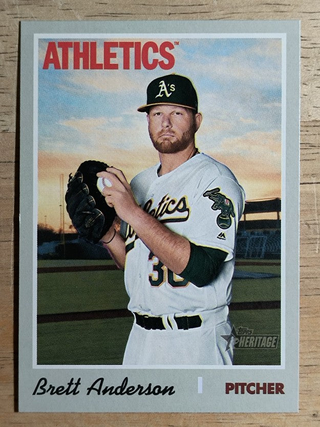 2019 Topps Heritage #677 Brett Anderson