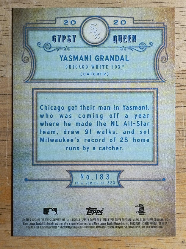 2020 Topps Gypsy Queen #183 Yasmani Grandal