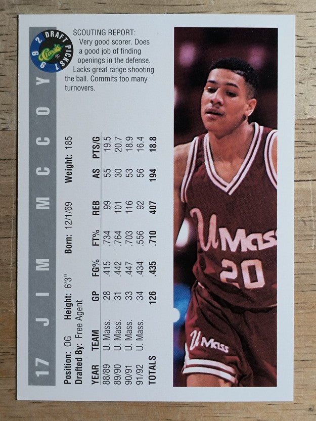 1992 Classic #17 James McCoy