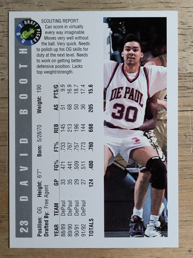1992 Classic #23 David Booth