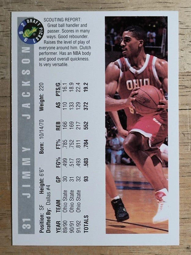 1992 Classic #31 Jimmy Jackson