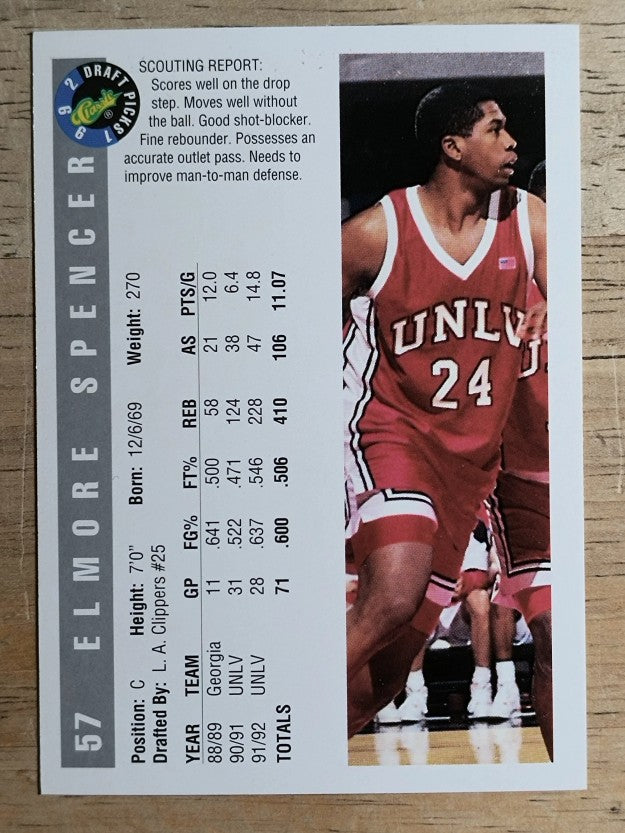1992 Classic #57 Elmore Spencer