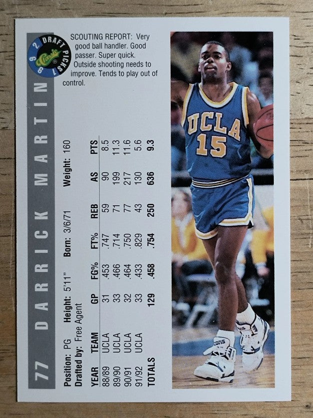 1992 Classic #77 Darrick Martin