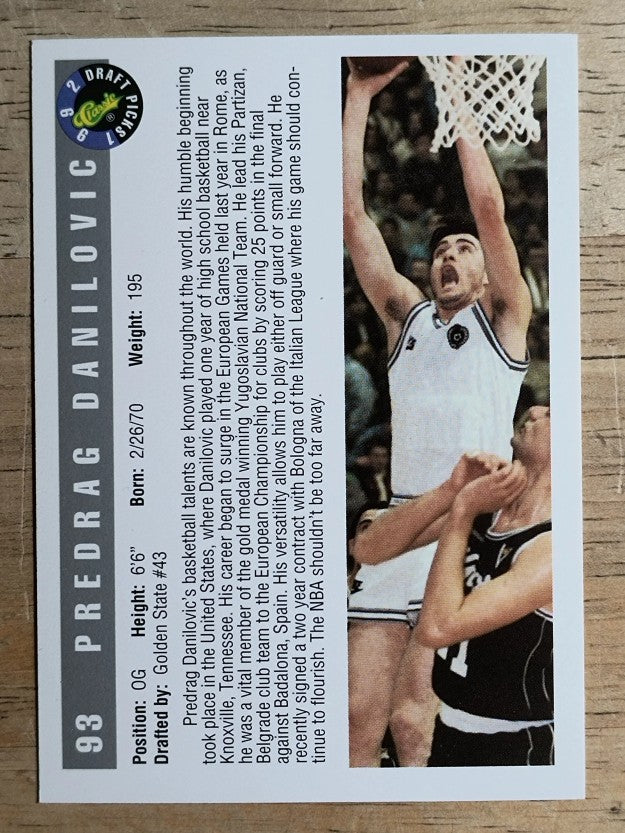 1992 Classic #93 Predrag Danilovic