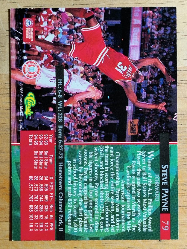 1995 Classic #79 Steve Payne