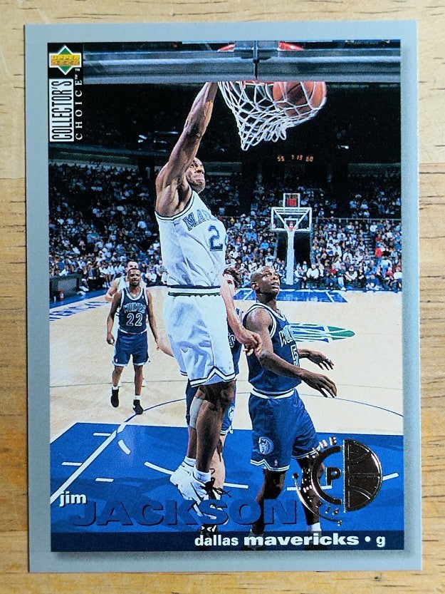 1995-96 Collector's Choice Player's Club #140 Jim Jackson