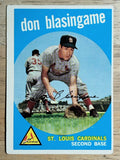 1959 Topps #491 Don Blasingame (VGEX)