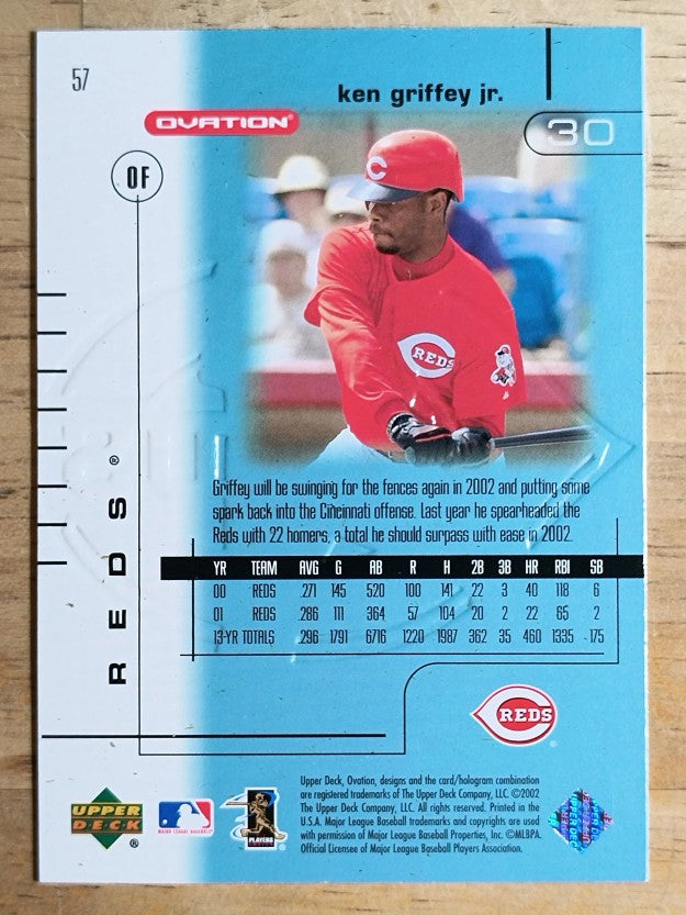 2002 Upper Deck Ovation #57 Ken Griffey Jr.