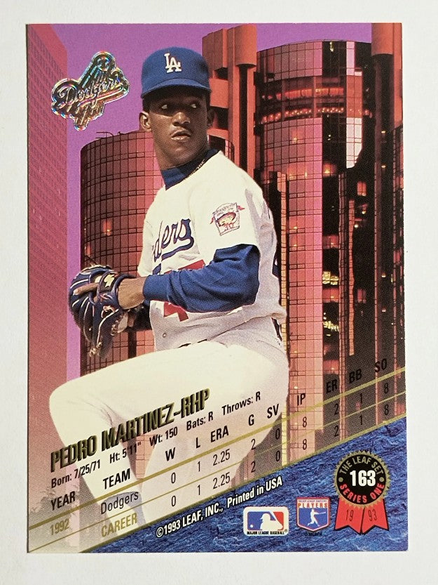 1993 Leaf #163 Pedro Martinez
