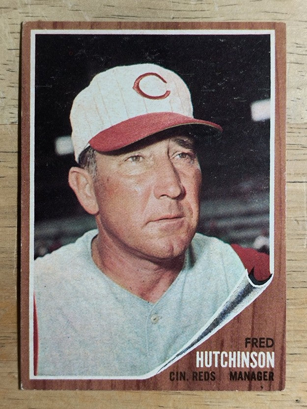 1962 Topps #172 Fred Hutchinson MG (EX)