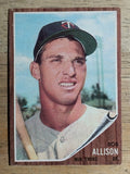 1962 Topps #180 Bob Allison (VGEX)