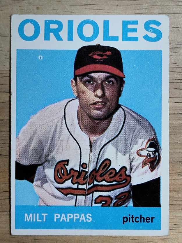 1964 Topps #45 Milt Pappas (VGEX)
