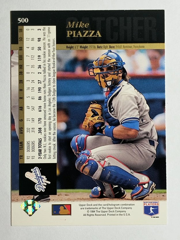 1994 Upper Deck #500 Mike Piazza