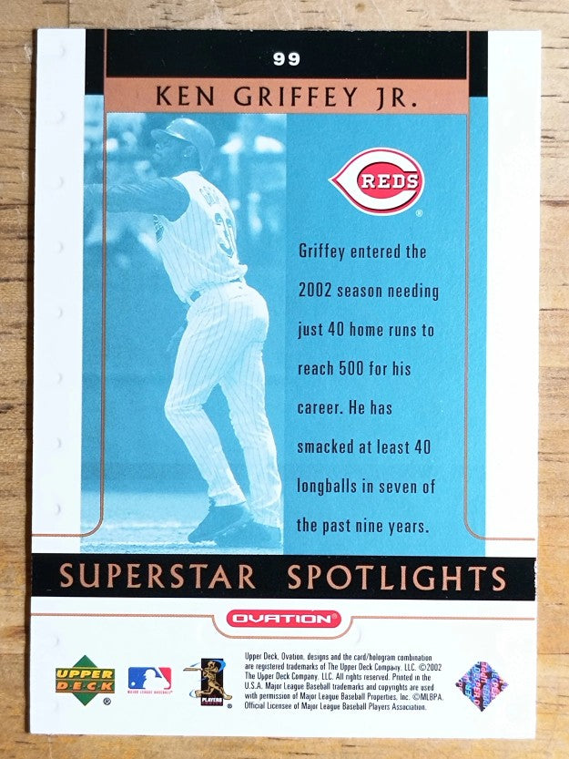 2002 Upper Deck Ovation #99 Ken Griffey Jr. SS