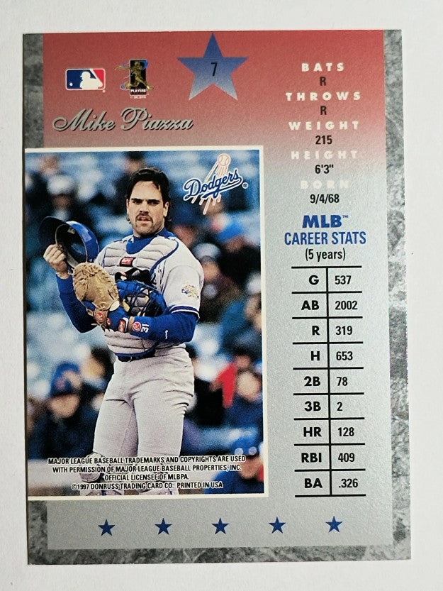 1997 Donruss Elite #7 Mike Piazza