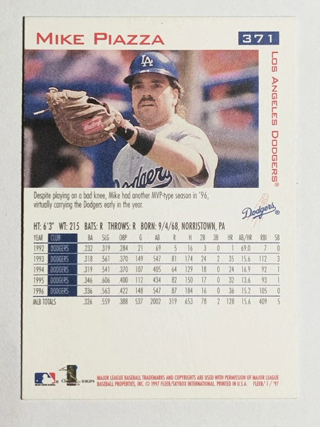 1997 Fleer #371 Mike Piazza