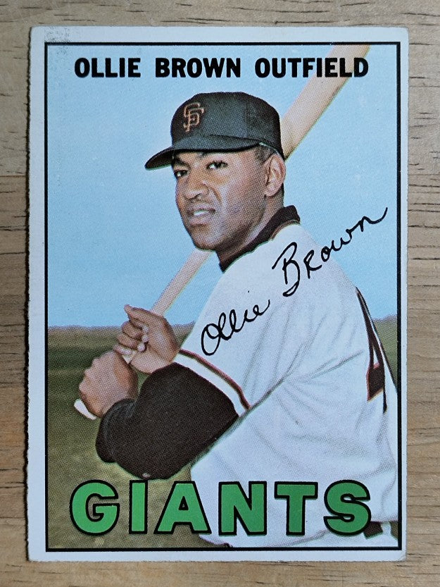 1967 Topps #83 Ollie Brown (Trimmed)
