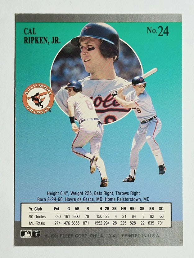 1991 Ultra #24 Cal Ripken